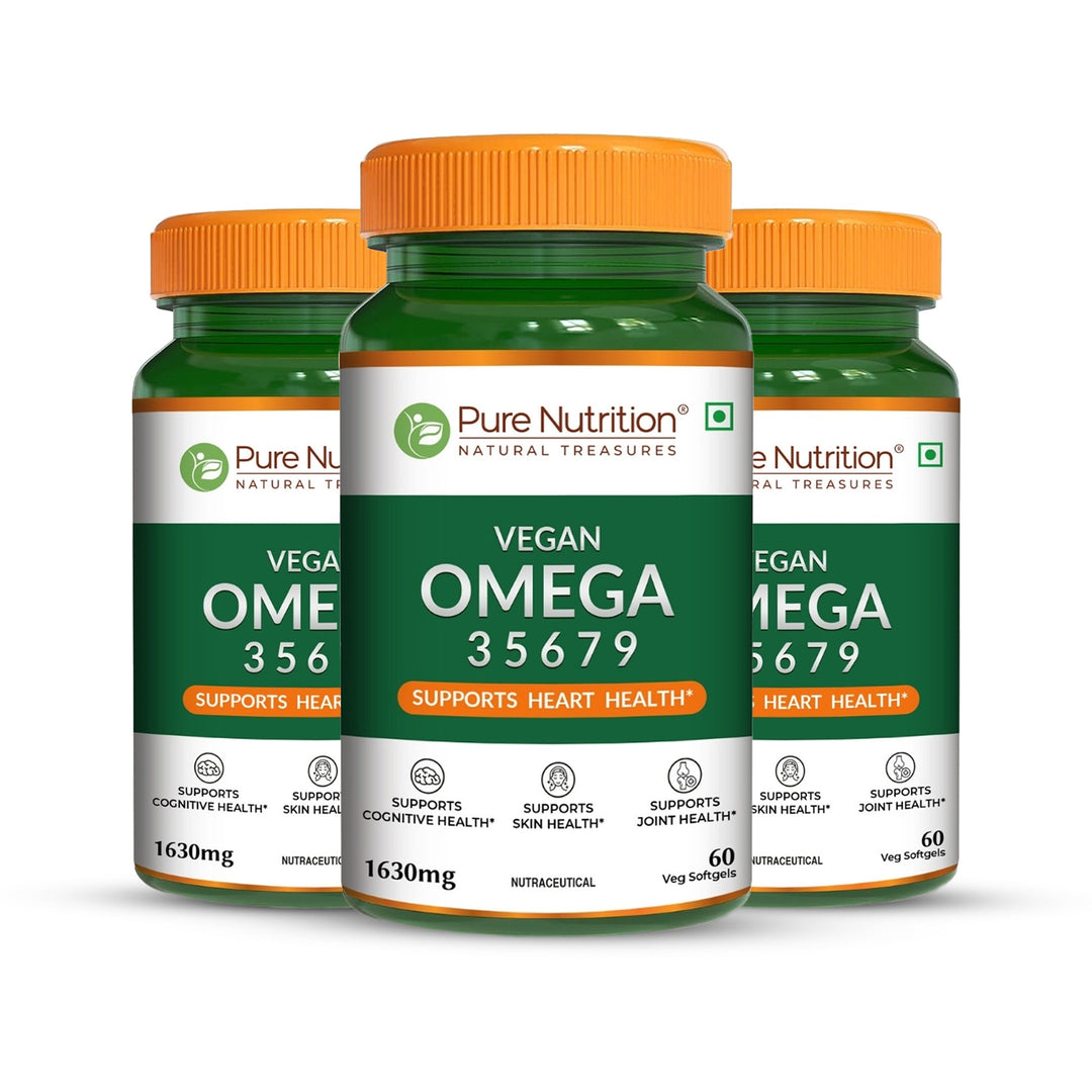Vegan Omega Softgels Complete 3-5-6-7-9 Essential Fatty Acid Blend