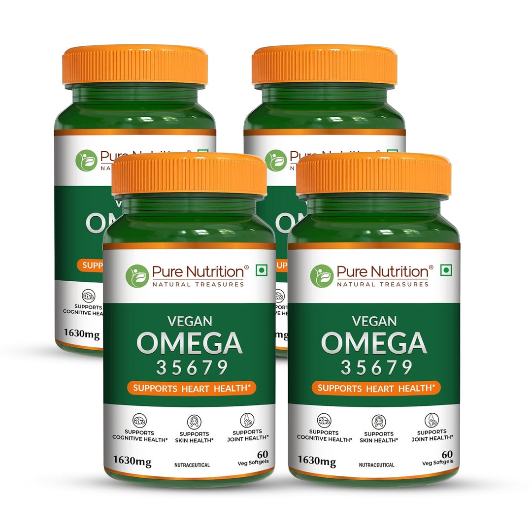Vegan Omega Softgels Complete 3-5-6-7-9 Essential Fatty Acid Blend