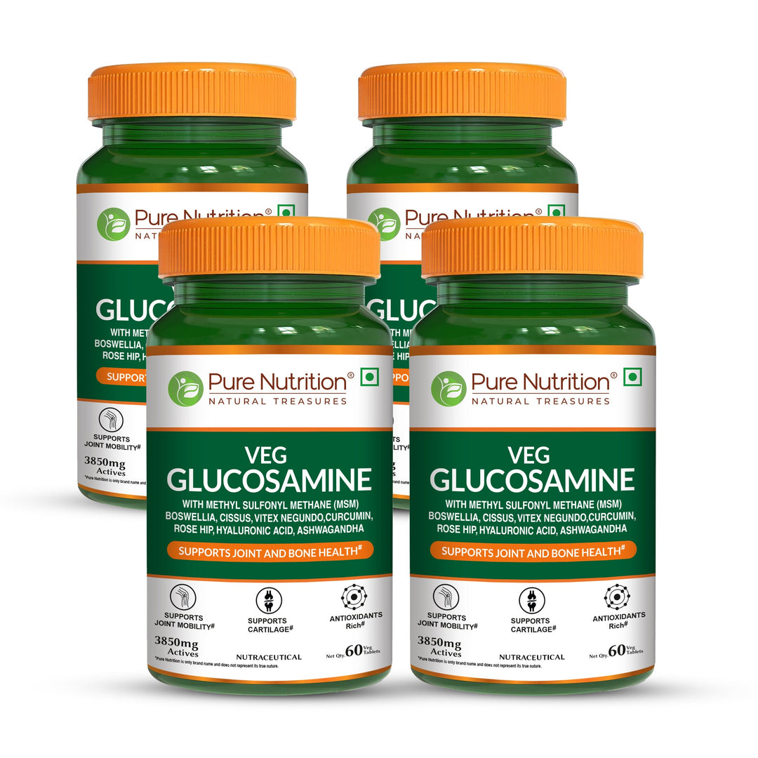 Veg Glucosamine with MSM – 60 Tablets | Joint Pain & Flexibility