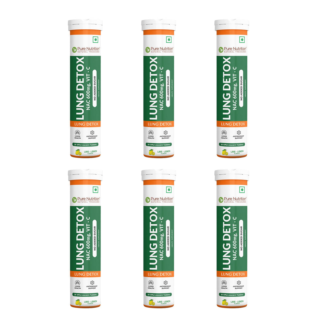 Lung Detox Effervescent Tablets - 20 | Supports Respiratory Health, Cleansing, and Overall Wellness
