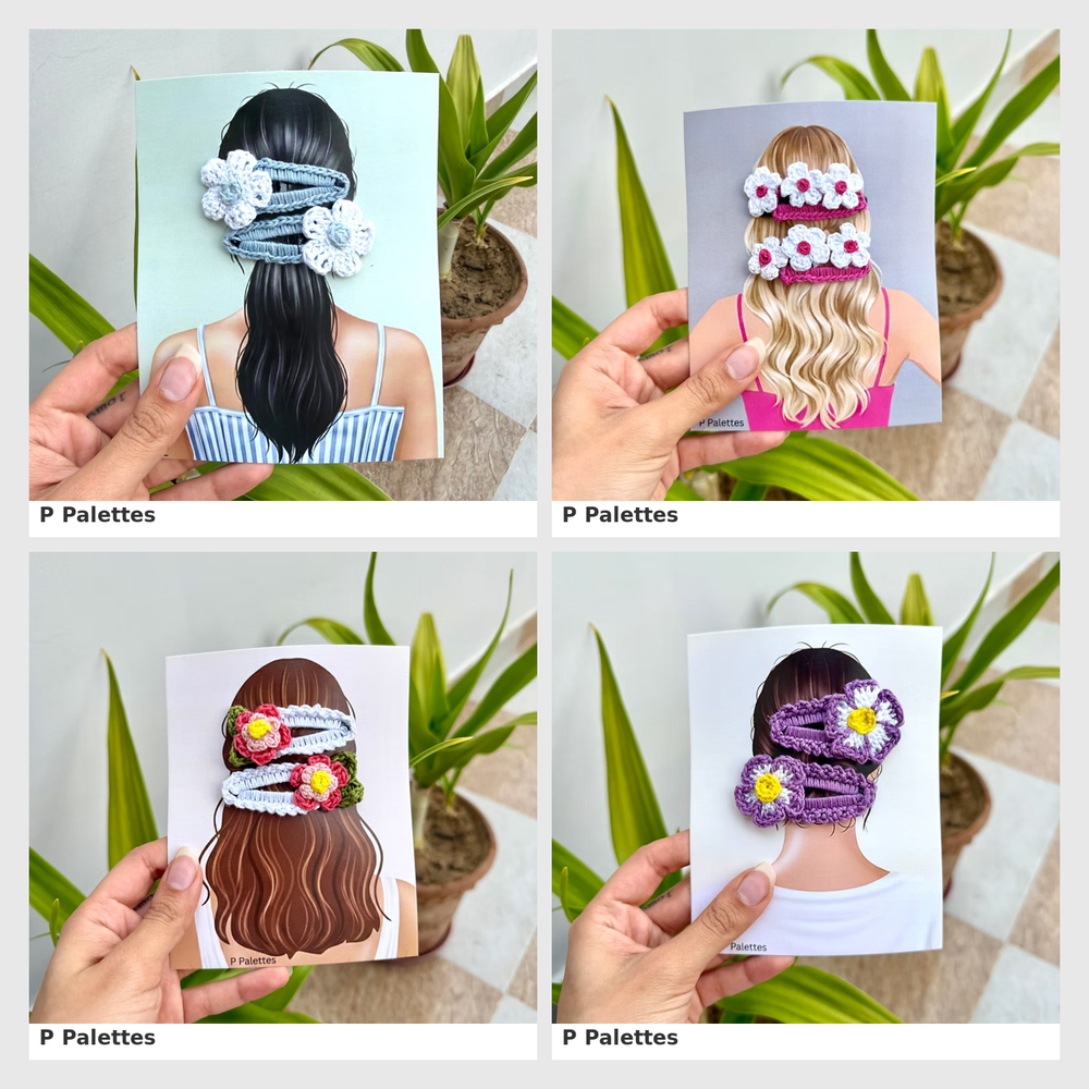 P Palettes Pack of 4 Hair Accessories