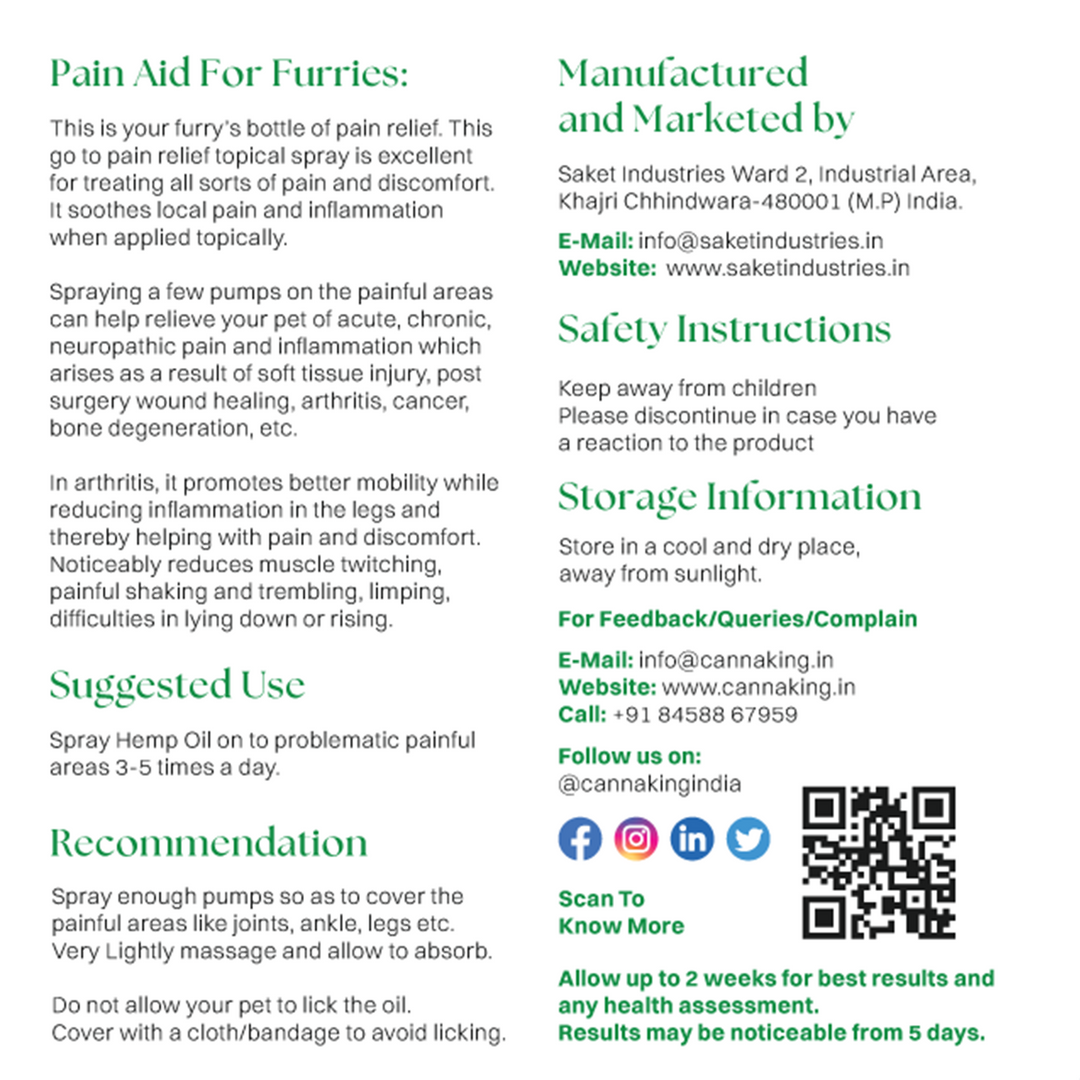 Cannaking Pain Aid for Furries - 50ml