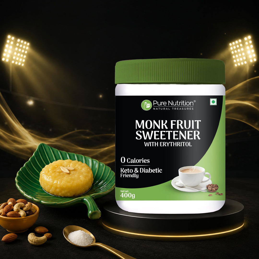 Monk Fruit Sweetener with Erythritol  400g | Zero Calorie, Keto-Friendly