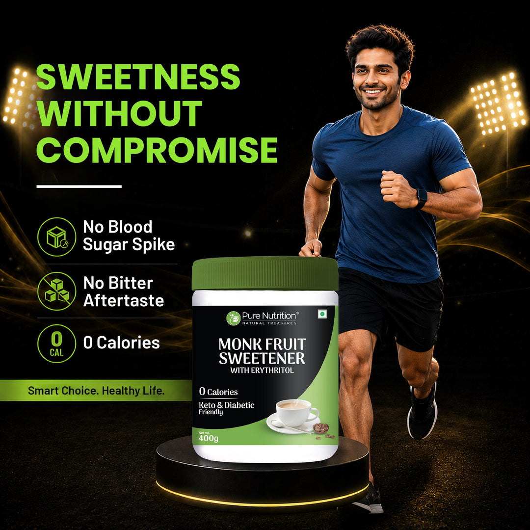 Monk Fruit Sweetener with Erythritol  400g | Zero Calorie, Keto-Friendly