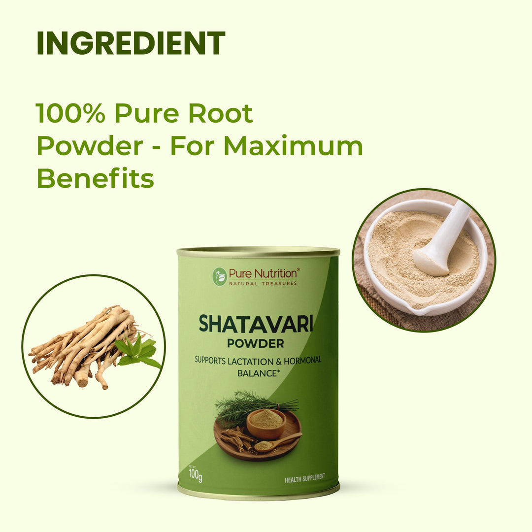 Shatavari Powder Pure Root Extract | Supports Balance & Wellness
