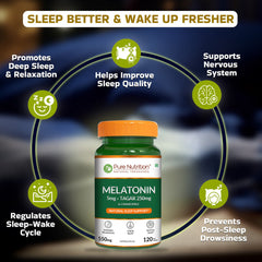Melatonin with Tagar, Chamomile & L-Theanine 120 Tablets | Natural Sleep