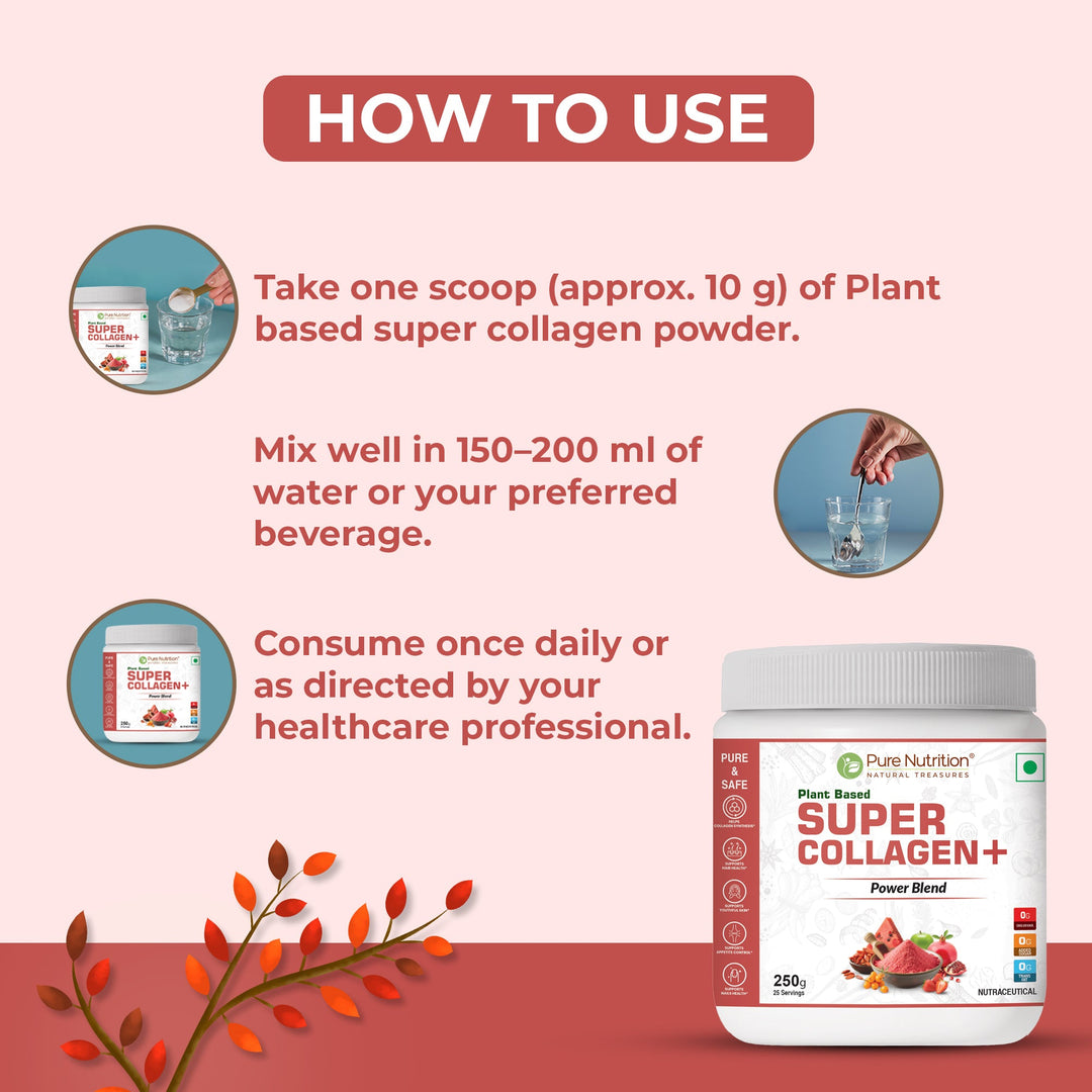 Plant-Based Super Collagen+ – Skin, Hair & Nail Health | Vegan Formula