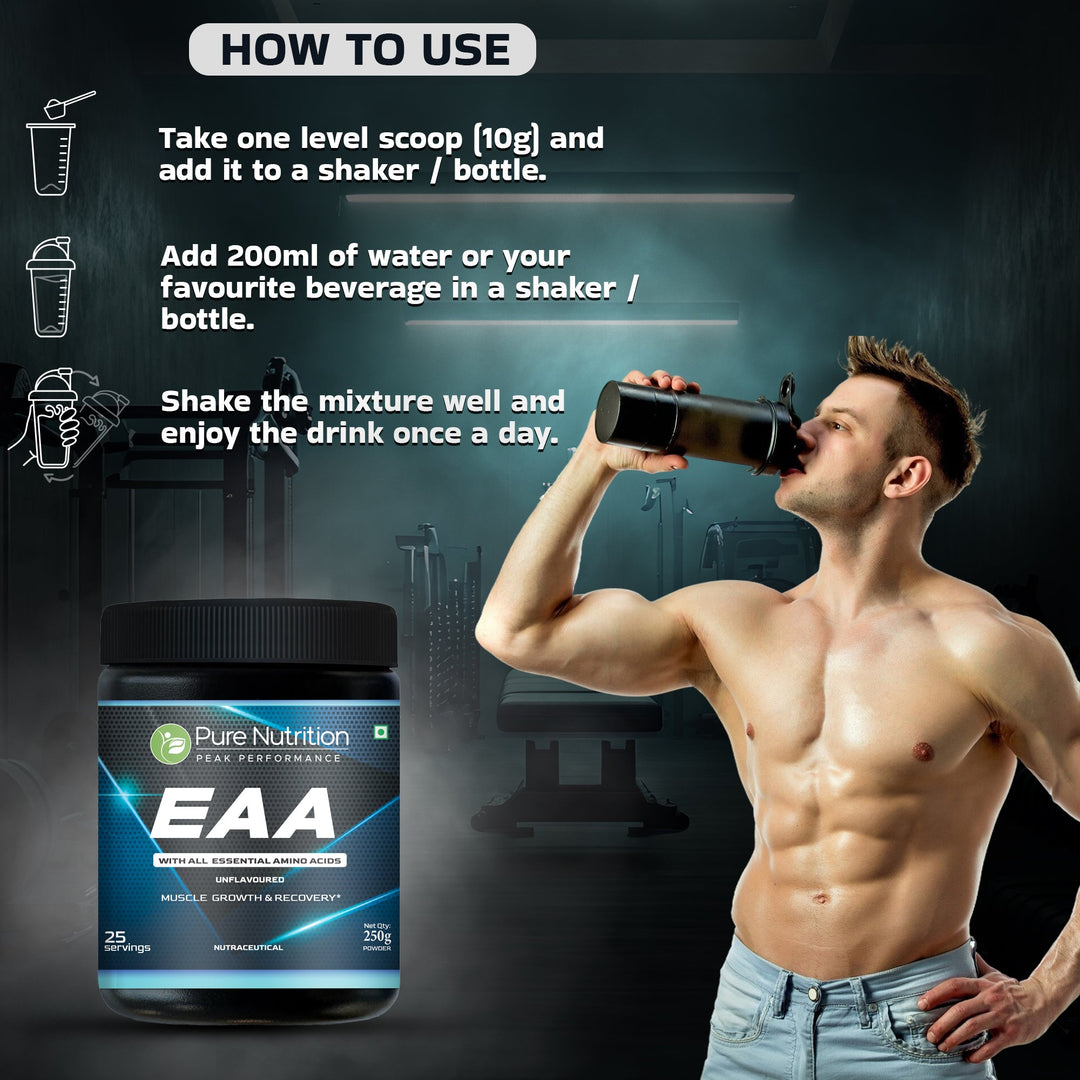 EAA Powder  All 9 Essential Amino Acids | Unflavoured | Muscle Support