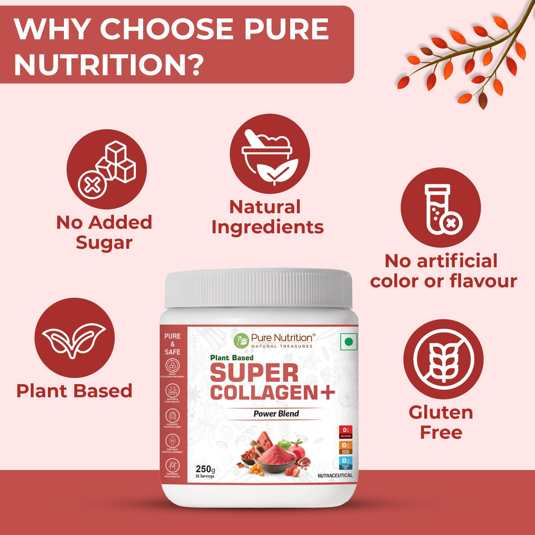 Plant-Based Super Collagen+ – Skin, Hair & Nail Health | Vegan Formula