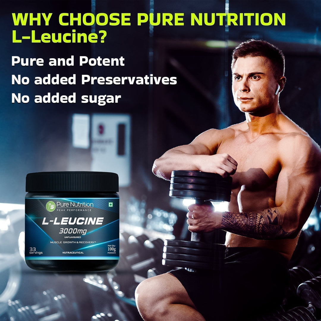 L-Leucine Powder 3000mg Unflavoured | Muscle Protein Synthesis & Recovery