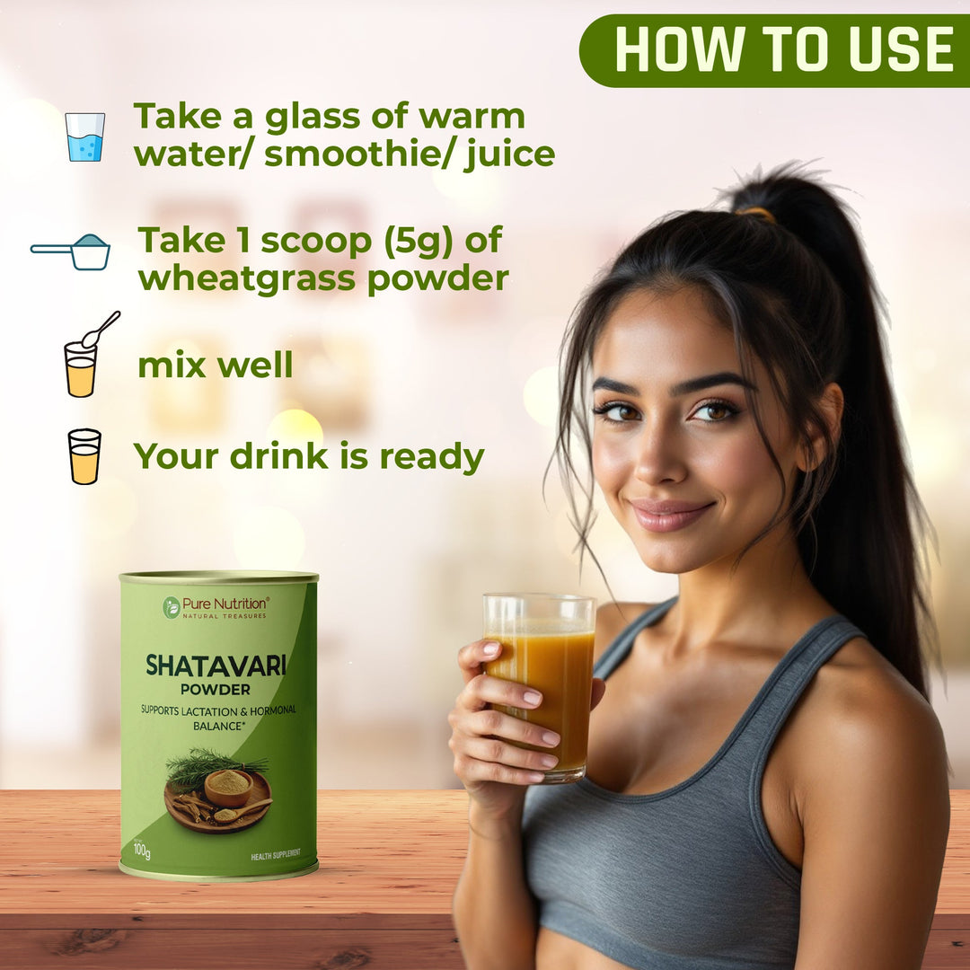 Shatavari Powder Pure Root Extract | Supports Balance & Wellness