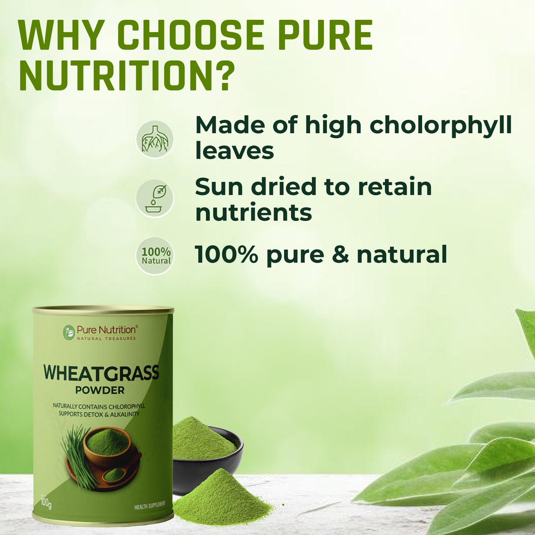 Wheatgrass Powder  100g | Detox, Alkalizing & Daily Energy Support