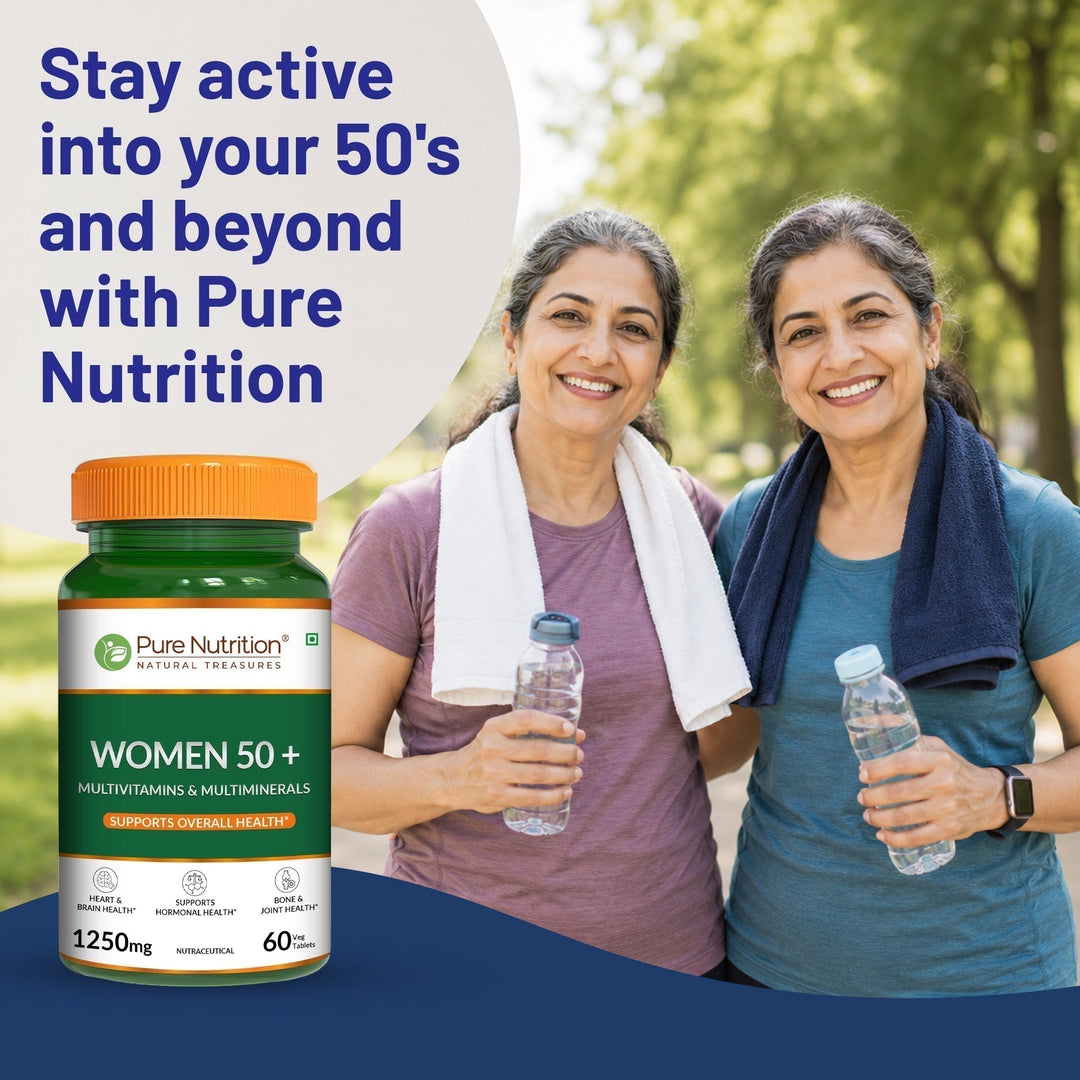 Women 50+ Multivitamins & Multiminerals 60 Veg Tablets | Senior Wellness