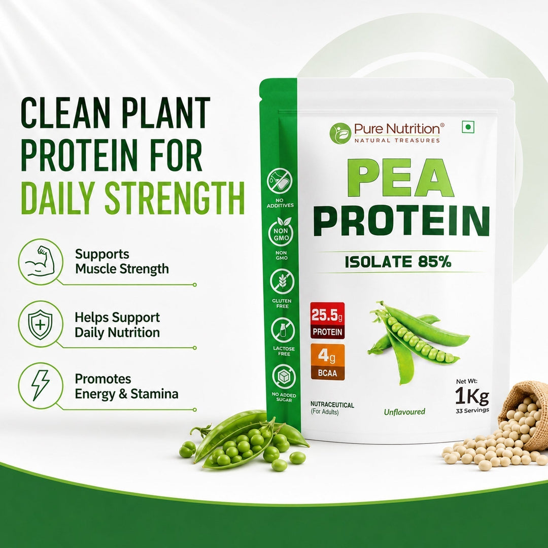 Pea Protein Isolate Powder 1kg  25.5g Protein | Vegan & Dairy-Free