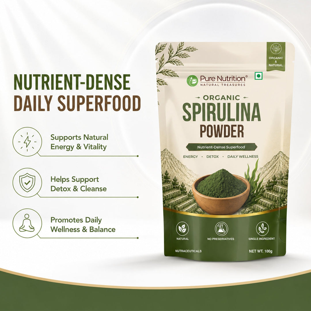 Organic Spirulina Powder | Single Ingredient Superfood | 100g