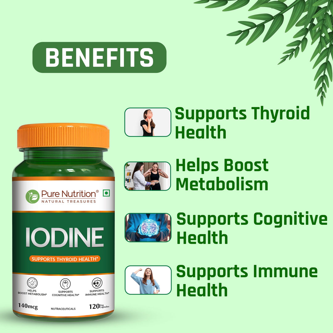 Plant-Based Iodine Supplement  Thyroid Support & Metabolic Balance