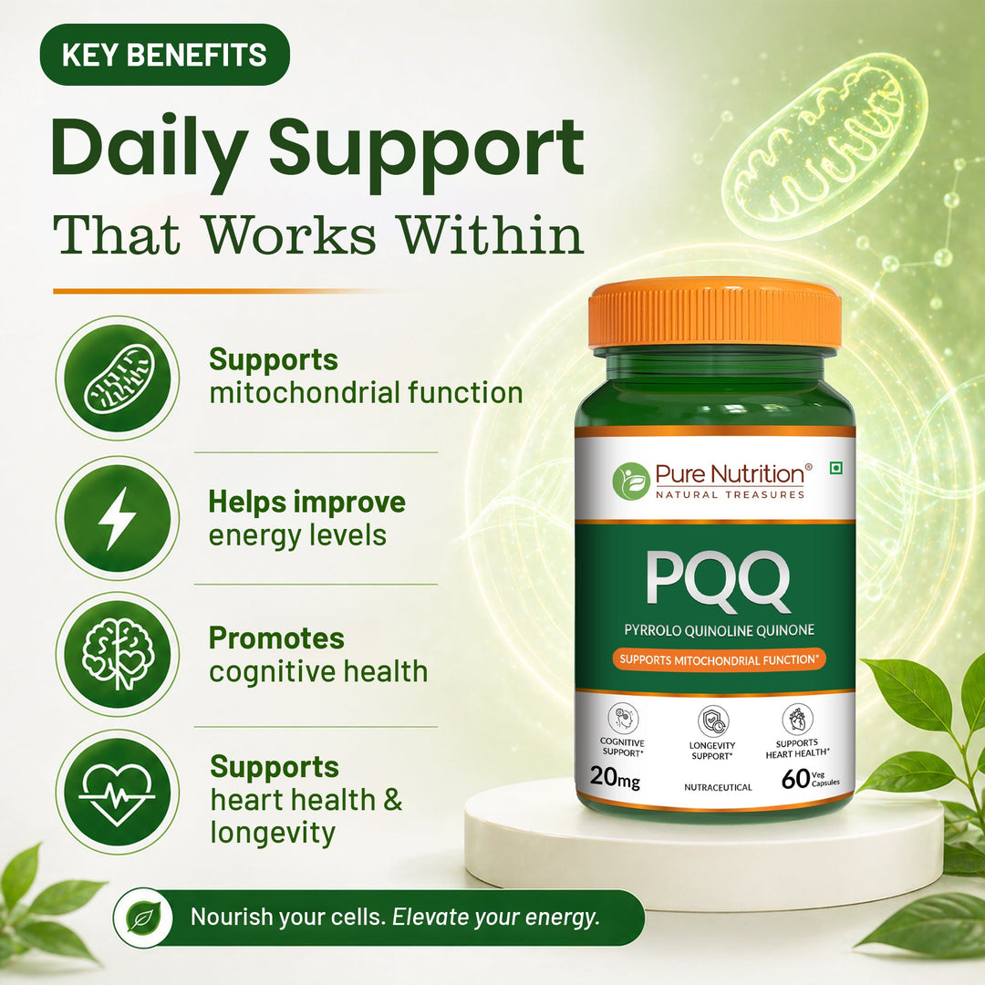 PQQ Pyrroloquinoline Quinone | Mitochondrial Energy & Cognitive Support