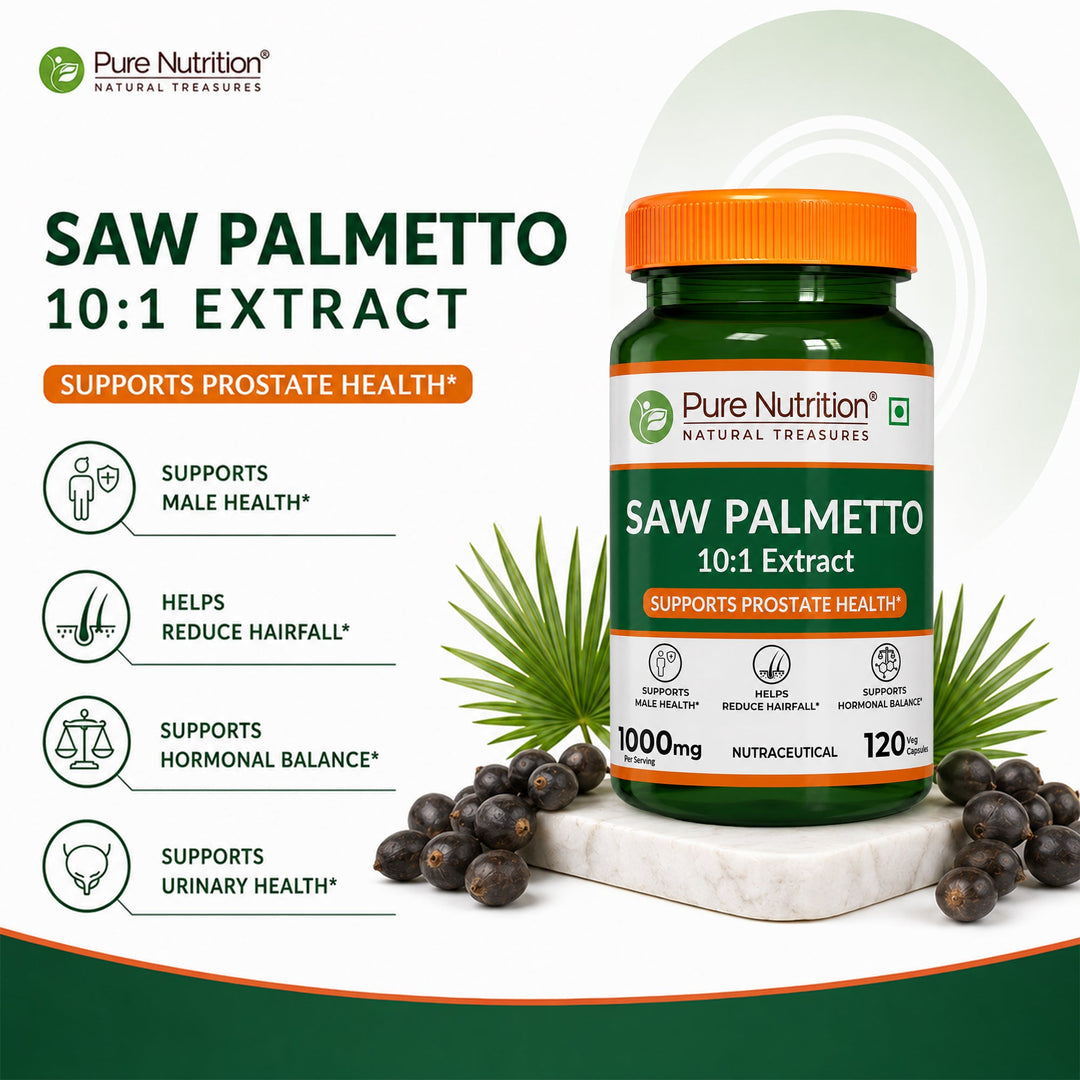 Saw Palmetto 10:1 Extract 1000mg | Supports Men&