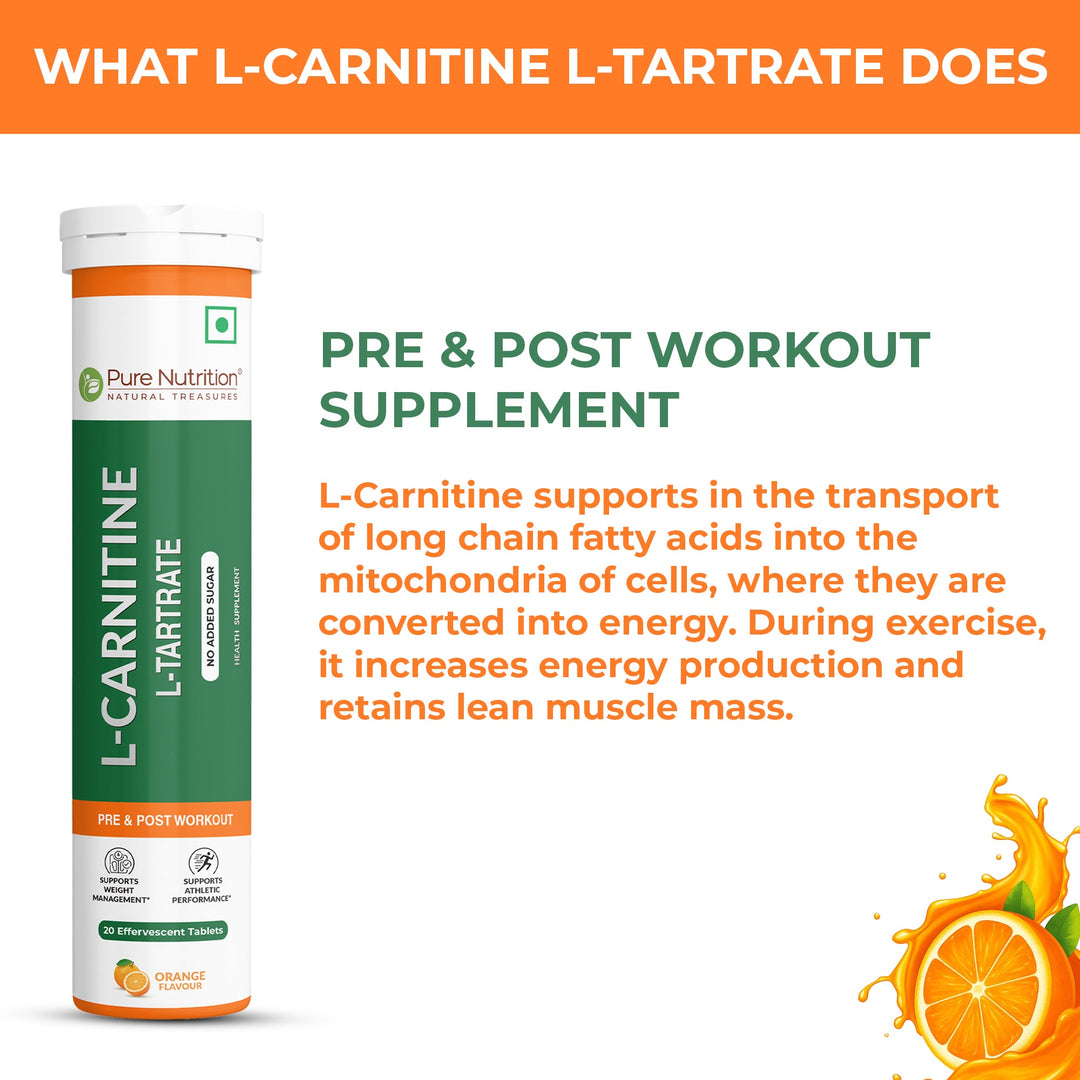 L-Carnitine L-Tartrate Effervescent Tablets  Fat Metabolism & Energy