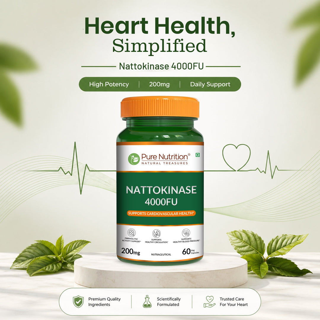 Nattokinase 4000FU Cardiovascular & Blood Flow Support | 60 Veg Tablets