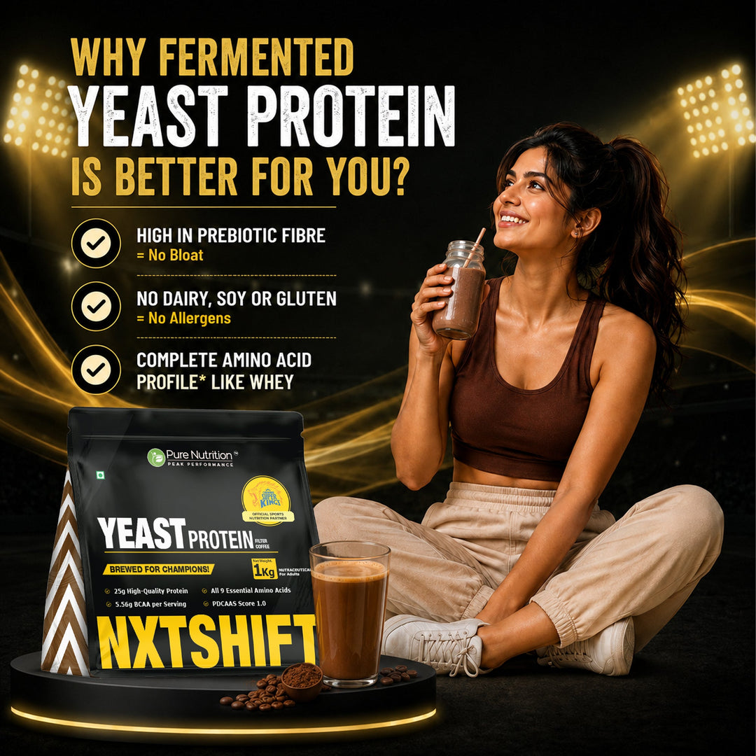 NXTShift Yeast Protein Powder 1kg Complete Plant-Based Amino Acids