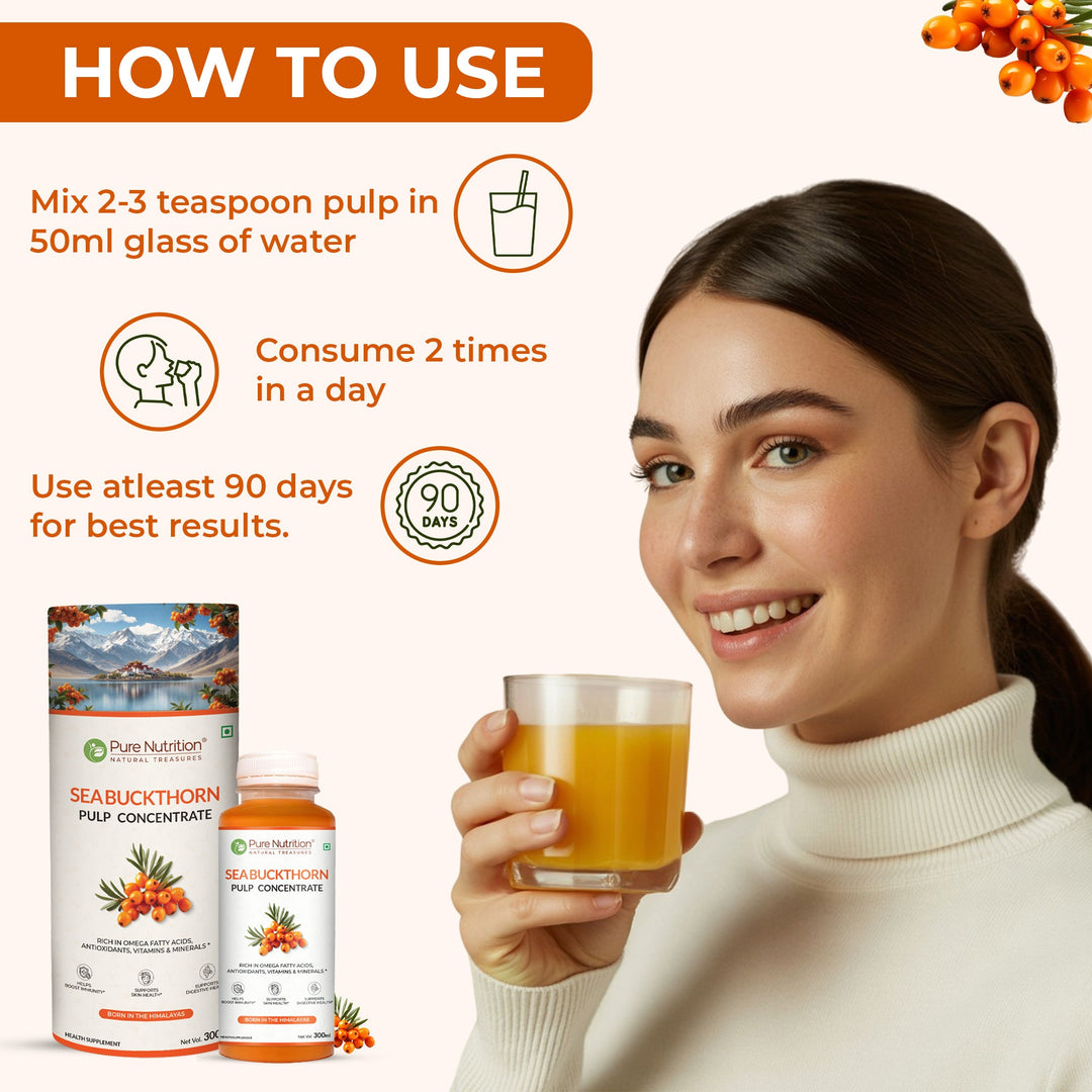 Pure Nutrition Sea Buckthorn Pulp Concentrate – 300 ml