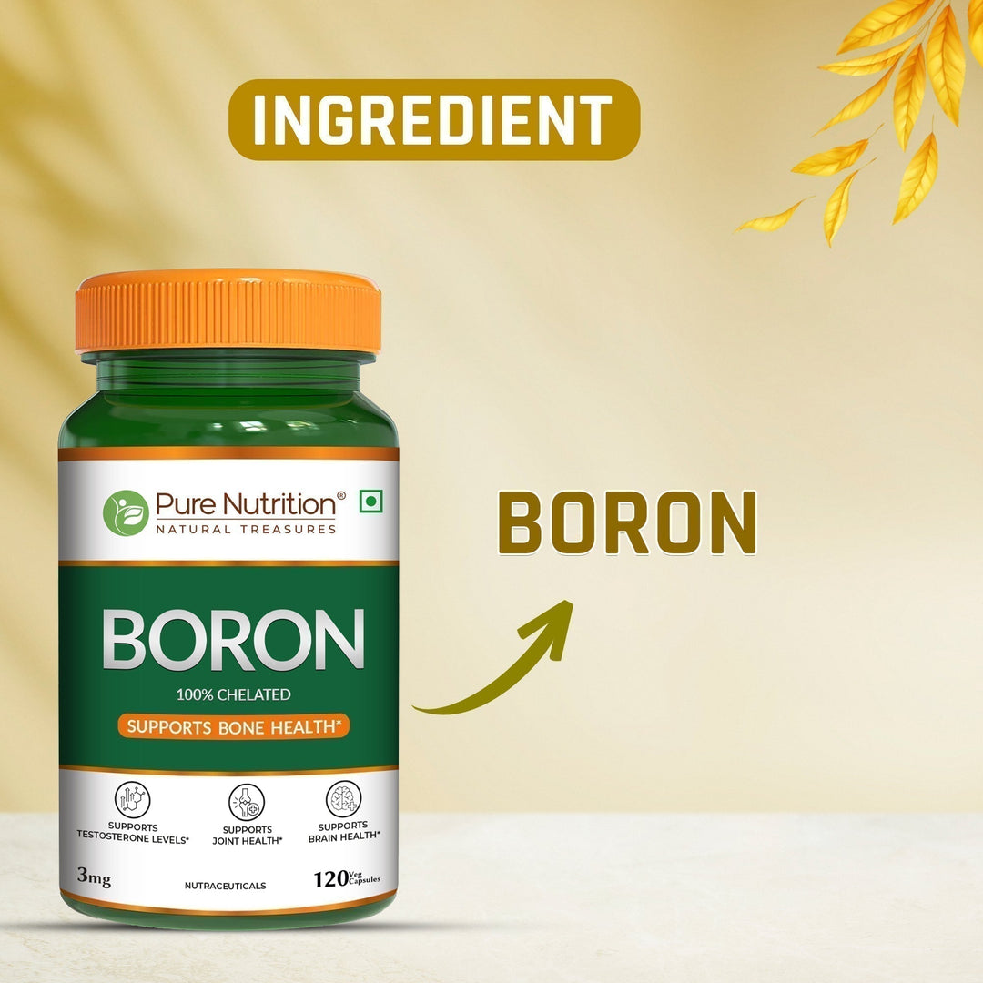 Boron 3mg Chelated Supplement  Bone Health & Mineral Support