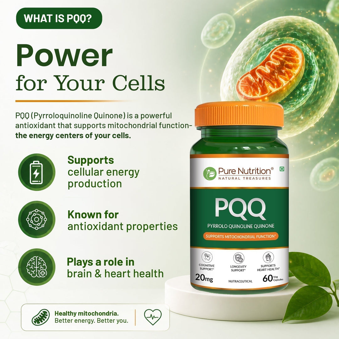 PQQ Pyrroloquinoline Quinone | Mitochondrial Energy & Cognitive Support