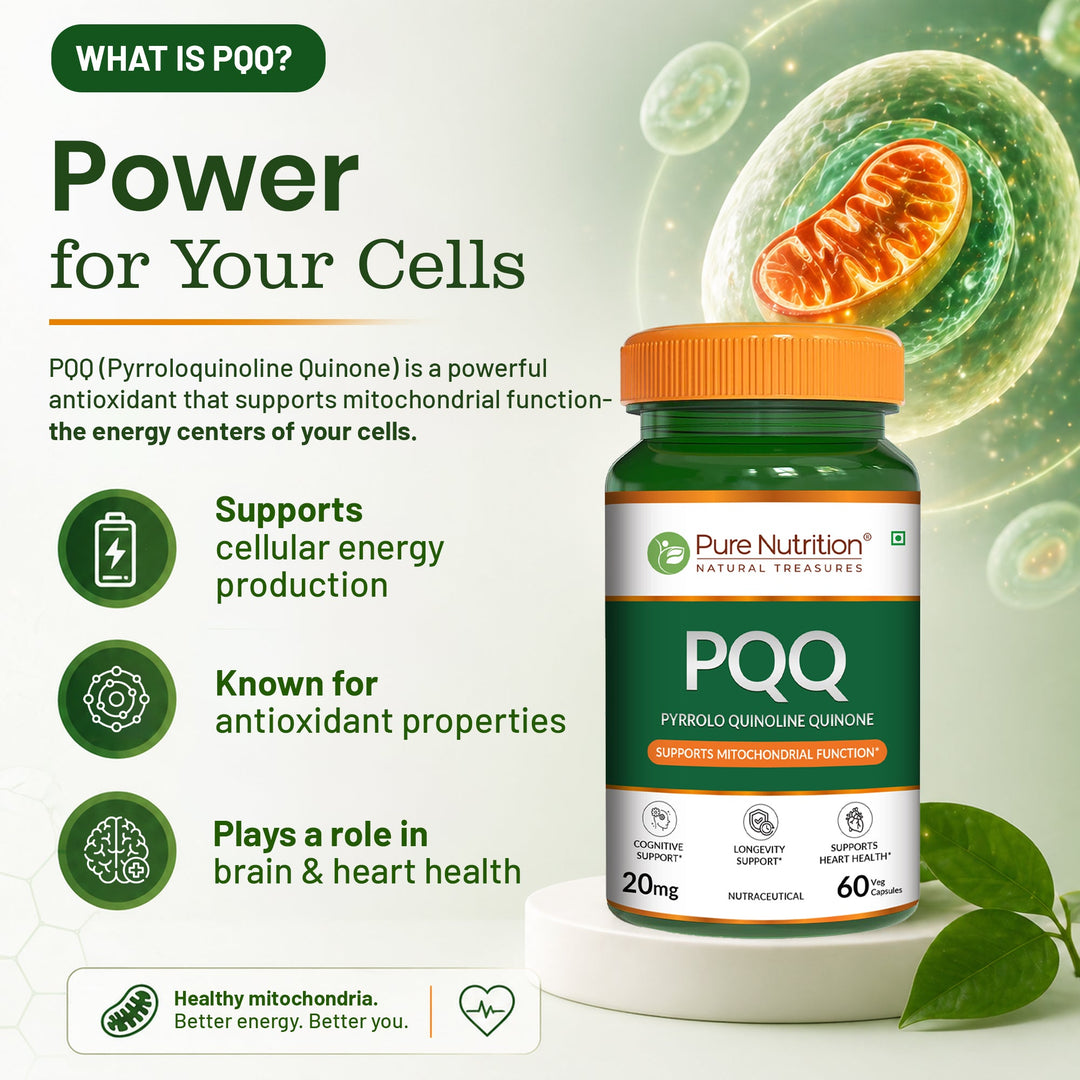 PQQ Pyrroloquinoline Quinone | Mitochondrial Energy & Cognitive Support