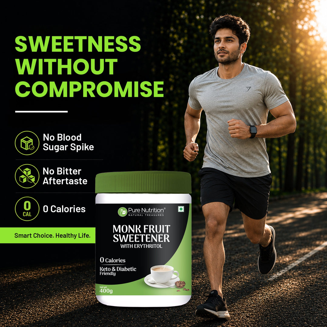 Monk Fruit Sweetener with Erythritol  400g | Zero Calorie, Keto-Friendly
