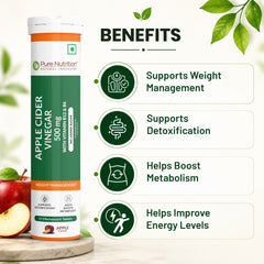ACV Moringa Effervescent Tablets  Apple Flavour | Detox & Metabolism