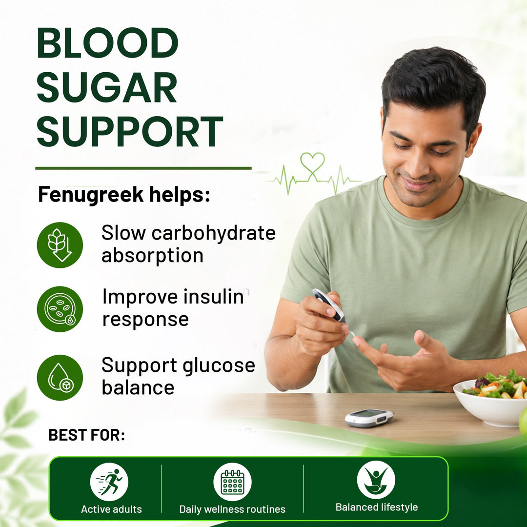 Fenugreek Seed Extract 1200mg Blood Sugar, Metabolism & Wellness | 120 Tablets
