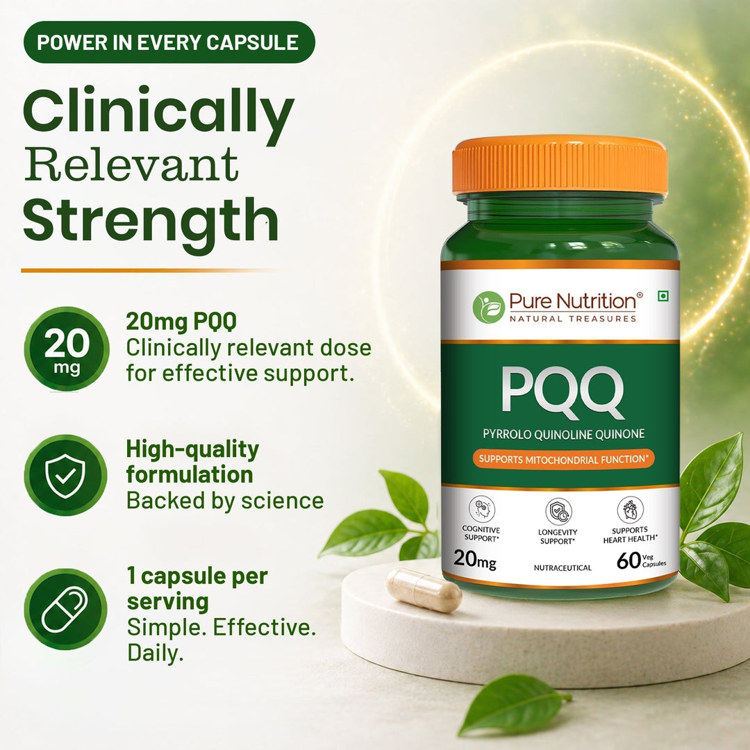 PQQ Pyrroloquinoline Quinone | Mitochondrial Energy & Cognitive Support