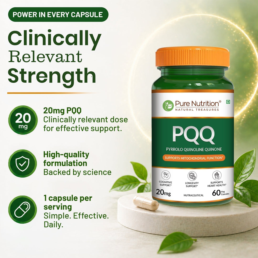 PQQ Pyrroloquinoline Quinone | Mitochondrial Energy & Cognitive Support