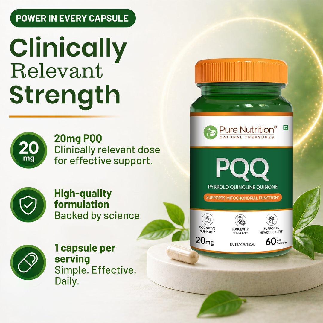 PQQ Pyrroloquinoline Quinone | Mitochondrial Energy & Cognitive Support