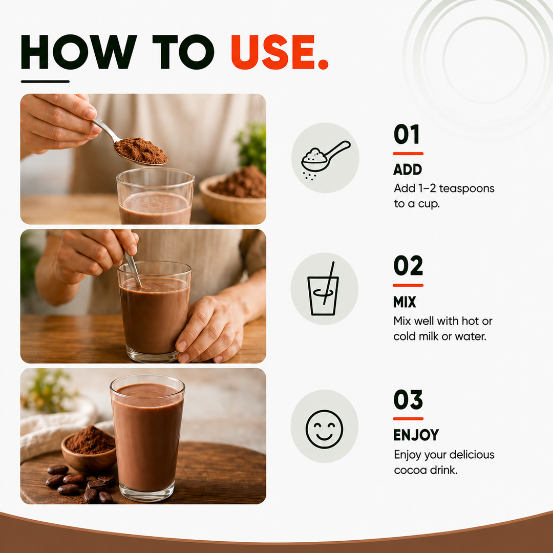 Cocoa Powder Unsweetened & Alkalized | Rich Aroma & Flavor | 250g
