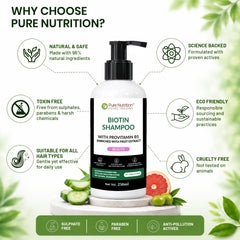 Biotin Shampoo with Provitamin B5 – Strengthens Hair & Promotes Growth | 250ml