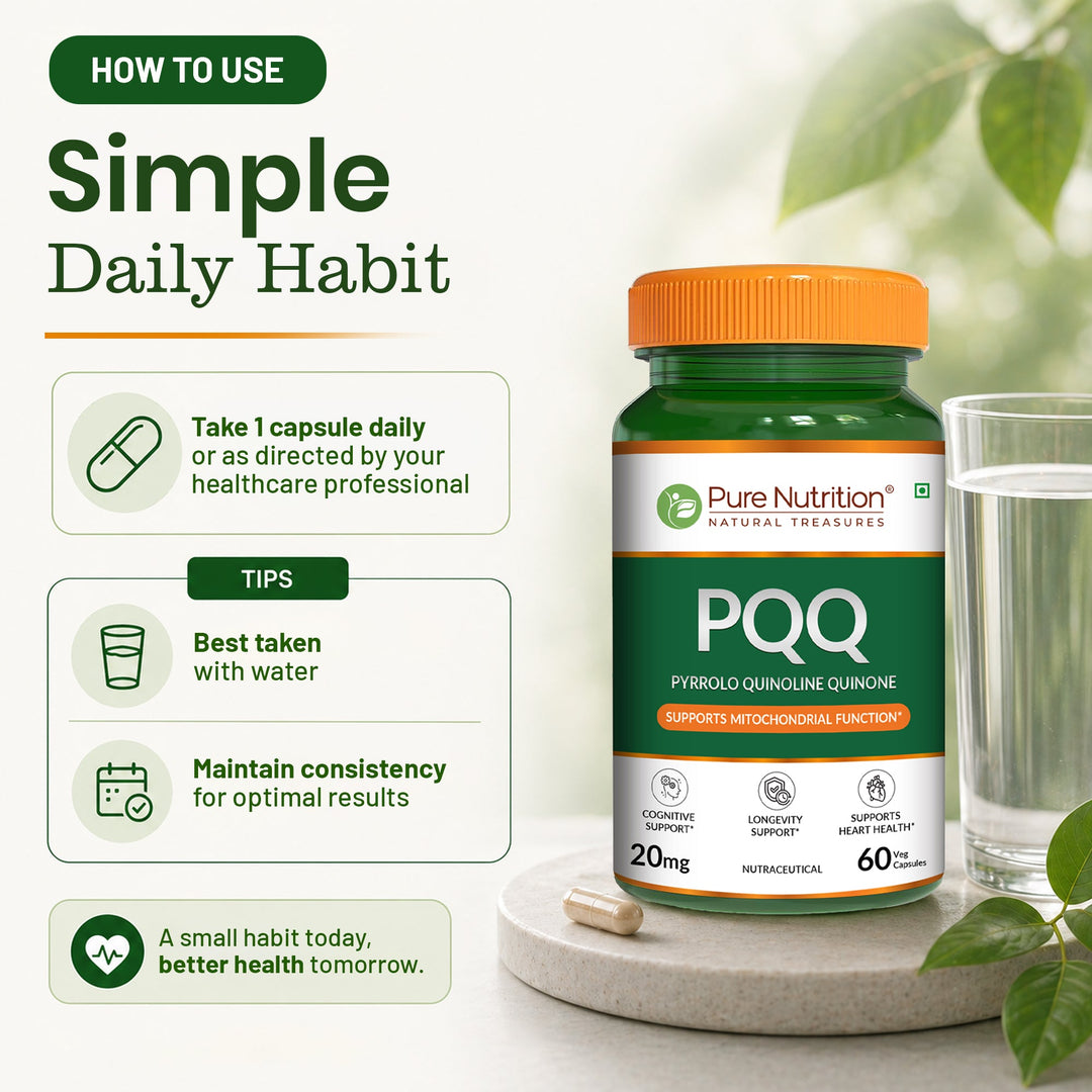 PQQ Pyrroloquinoline Quinone | Mitochondrial Energy & Cognitive Support