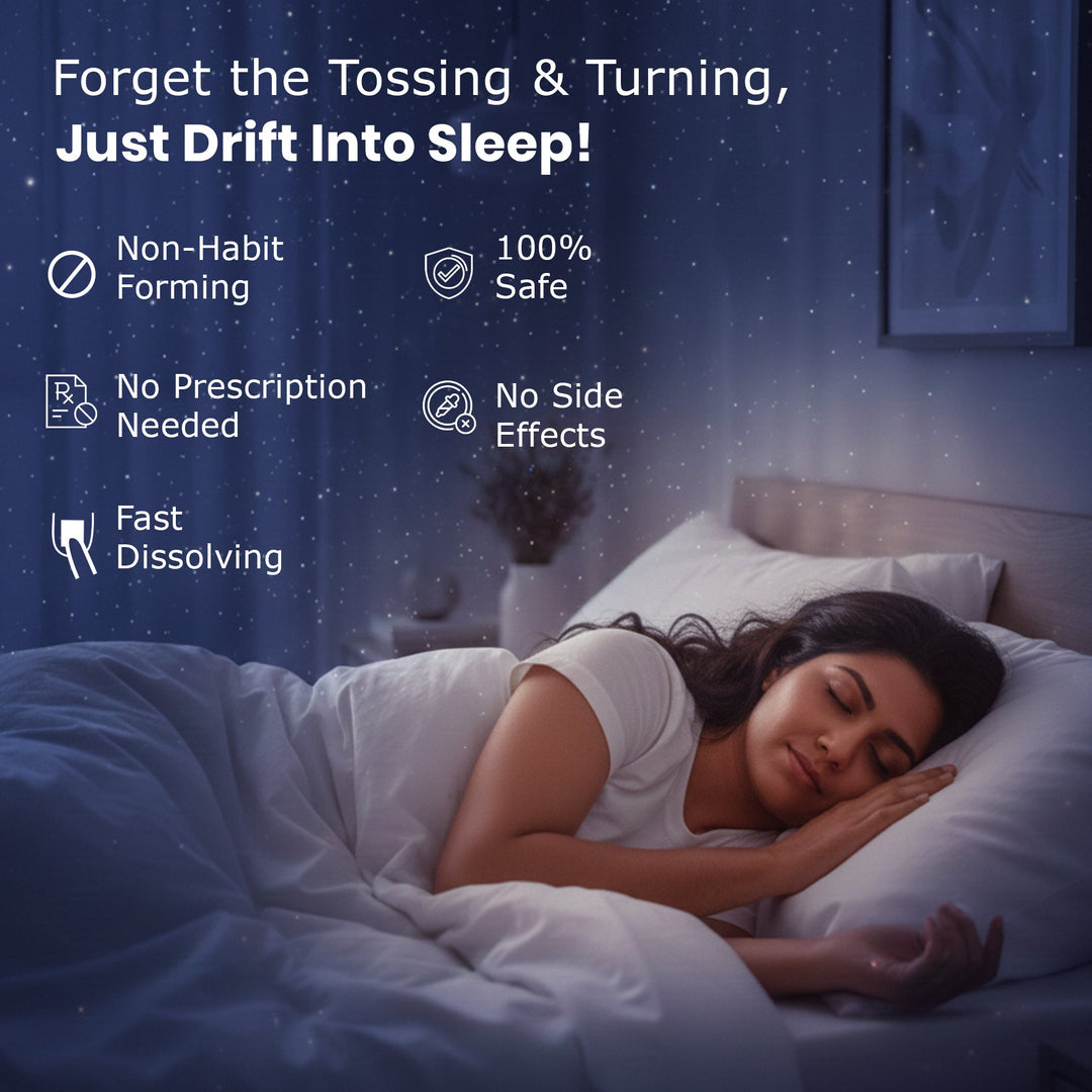Deep Sleep & Relax Oral Strips – Melatonin, Botanicals & Vitamin B6 (30 Strips)