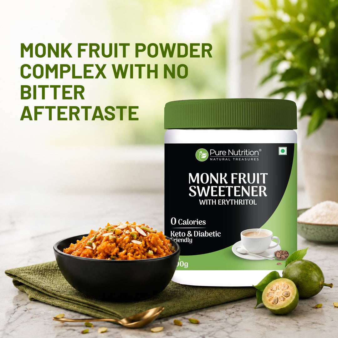Monk Fruit Sweetener with Erythritol  400g | Zero Calorie, Keto-Friendly