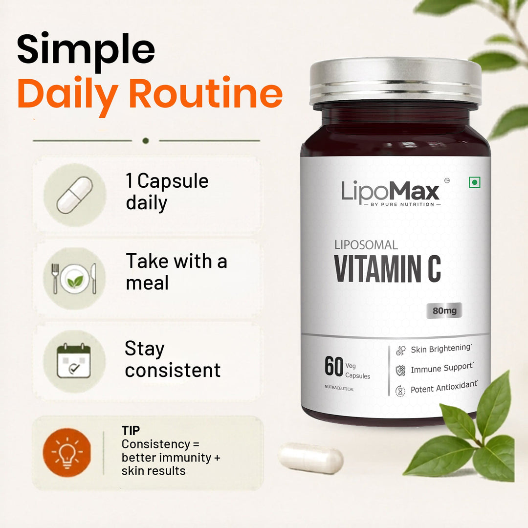 LipoMax Liposomal Vitamin C 80mg | Immune & Antioxidant Support
