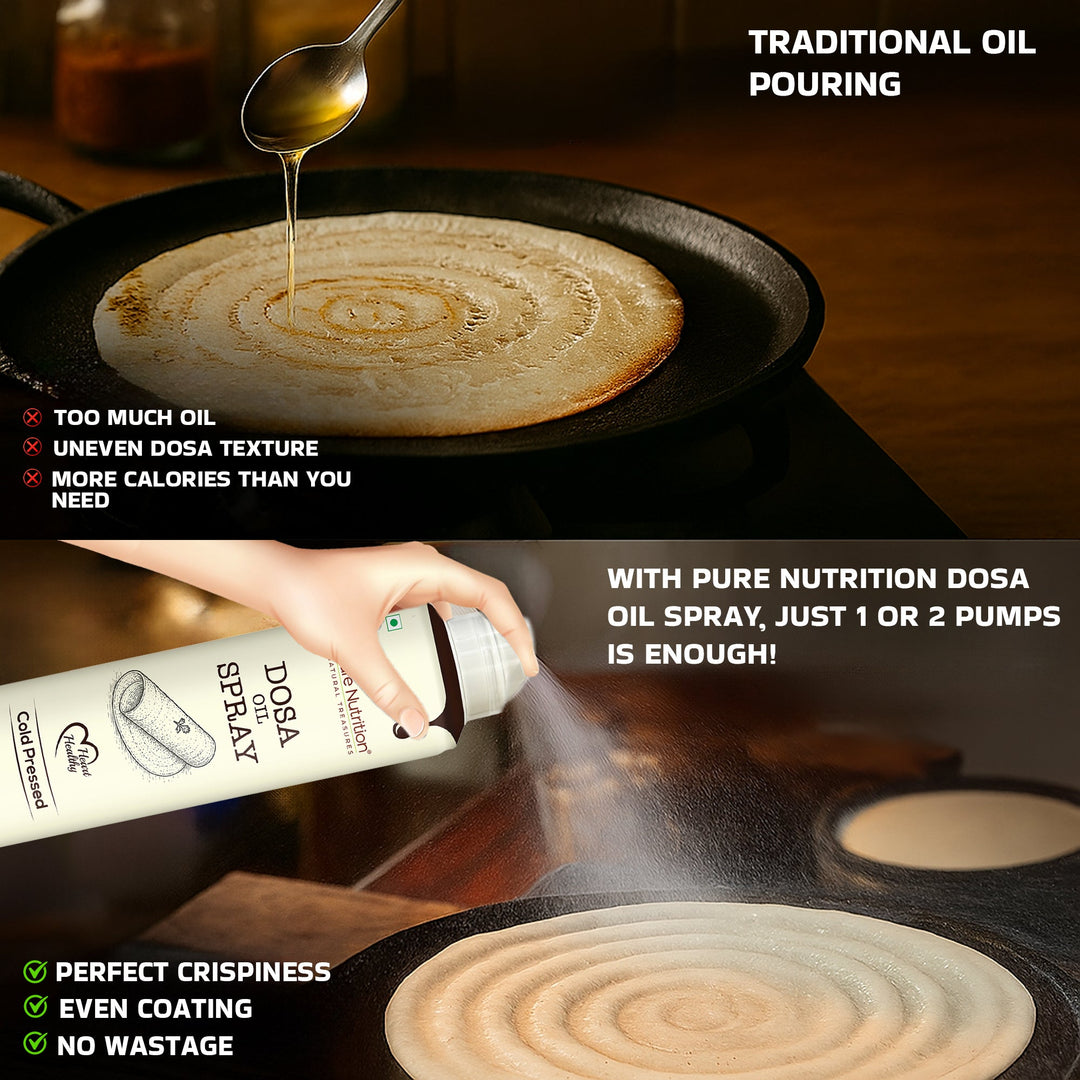 Sesame Oil Cooking Spray  Cold Pressed | Ideal for Dosas & Indian Cooking