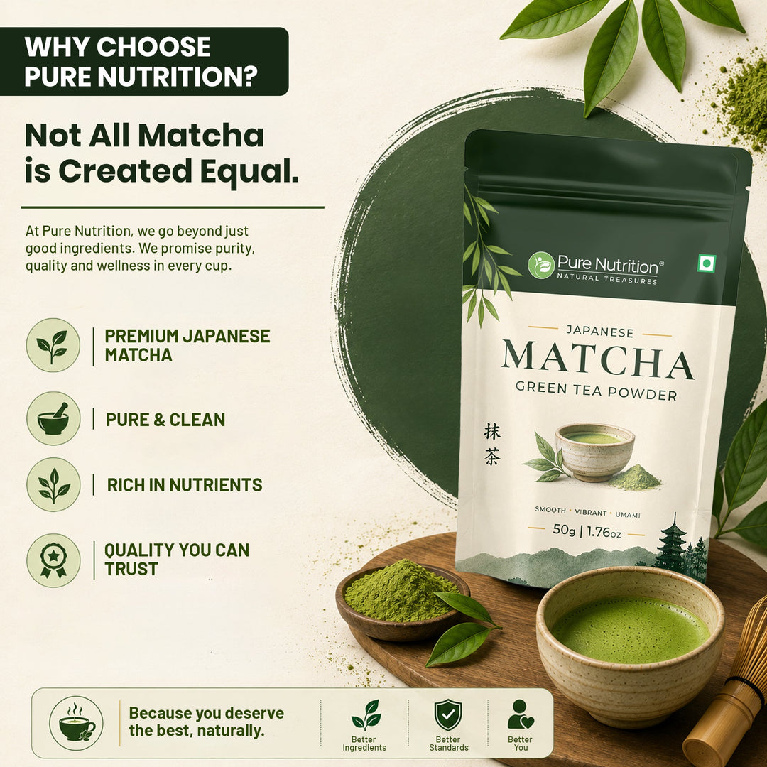 Japanese Matcha Green Tea Powder 50g | Premium Japanese Matcha | Finely Ground Green Tea Powder for Tea, Lattes & Smoothies