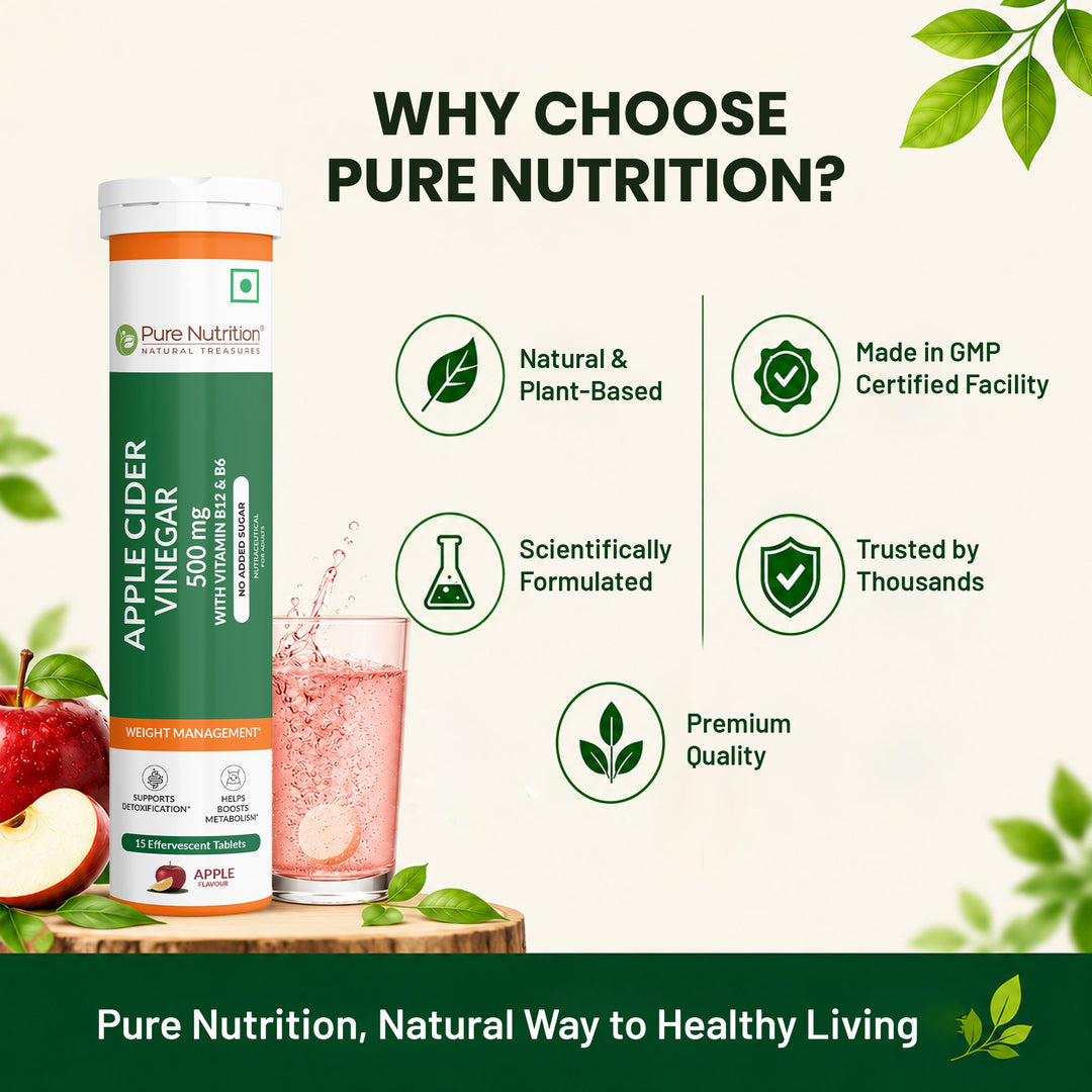 ACV Moringa Effervescent Tablets  Apple Flavour | Detox & Metabolism