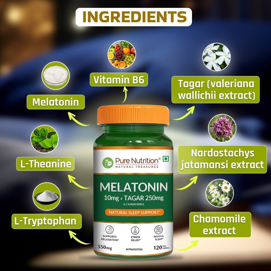 Melatonin 10mg Tablets  Sleep Cycle Support & Relaxation | 120 Tablets