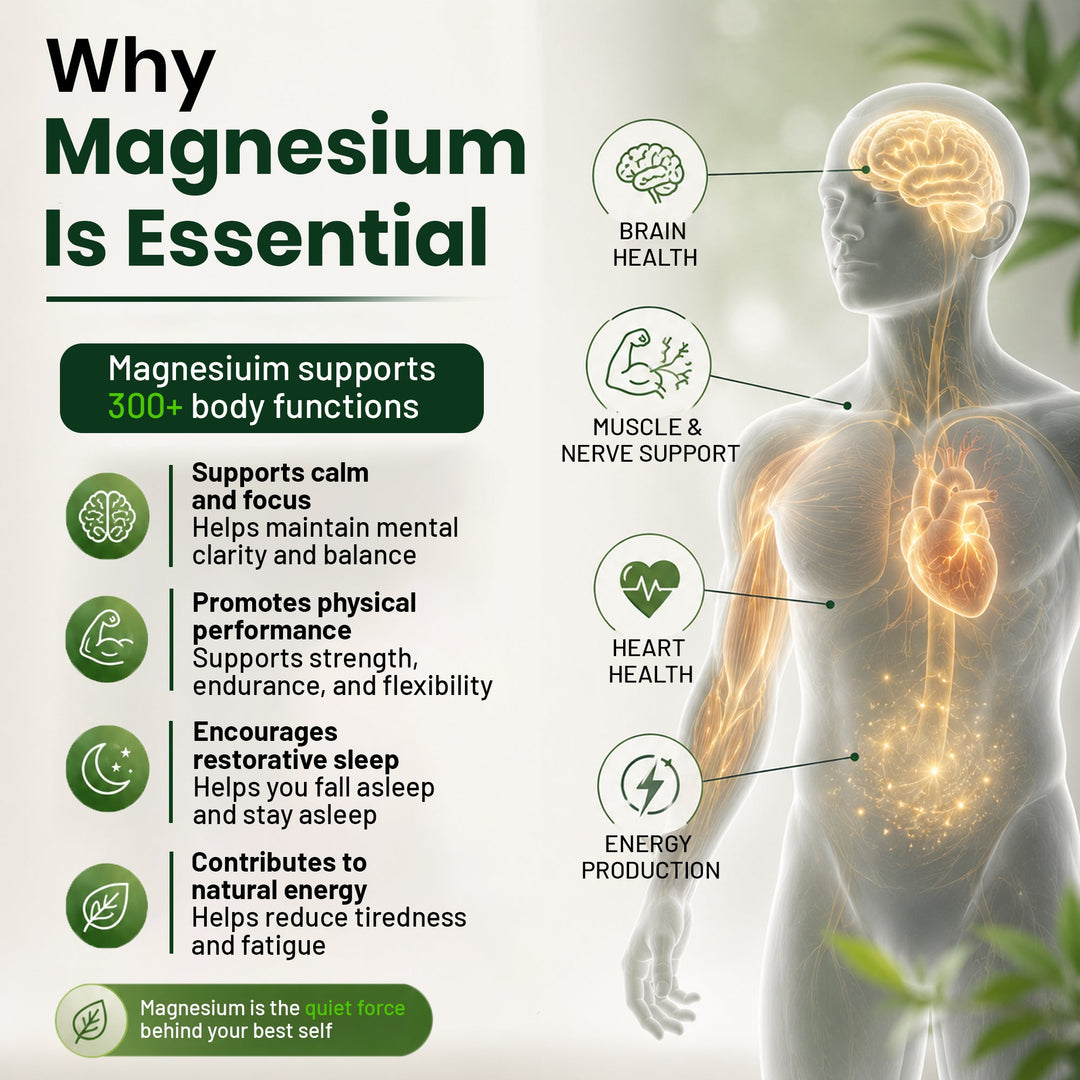 Mag 9 Pro 9-in-1 Magnesium Complex | 2222mg | Comprehensive Support | 120 Tablets