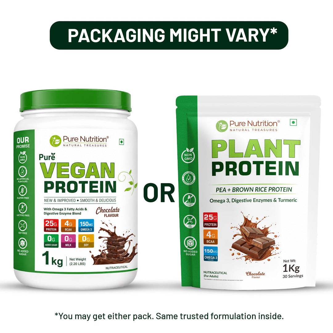 Plant-Based Vegan Protein Powder Chocolate 1kg | BCAAs & Digestive Enzymes