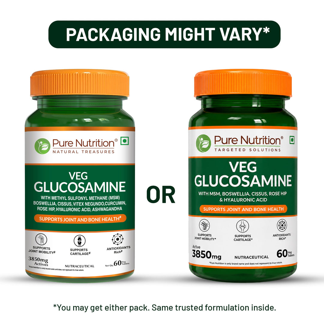 Veg Glucosamine with MSM 60 Tablets | Joint Pain & Flexibility