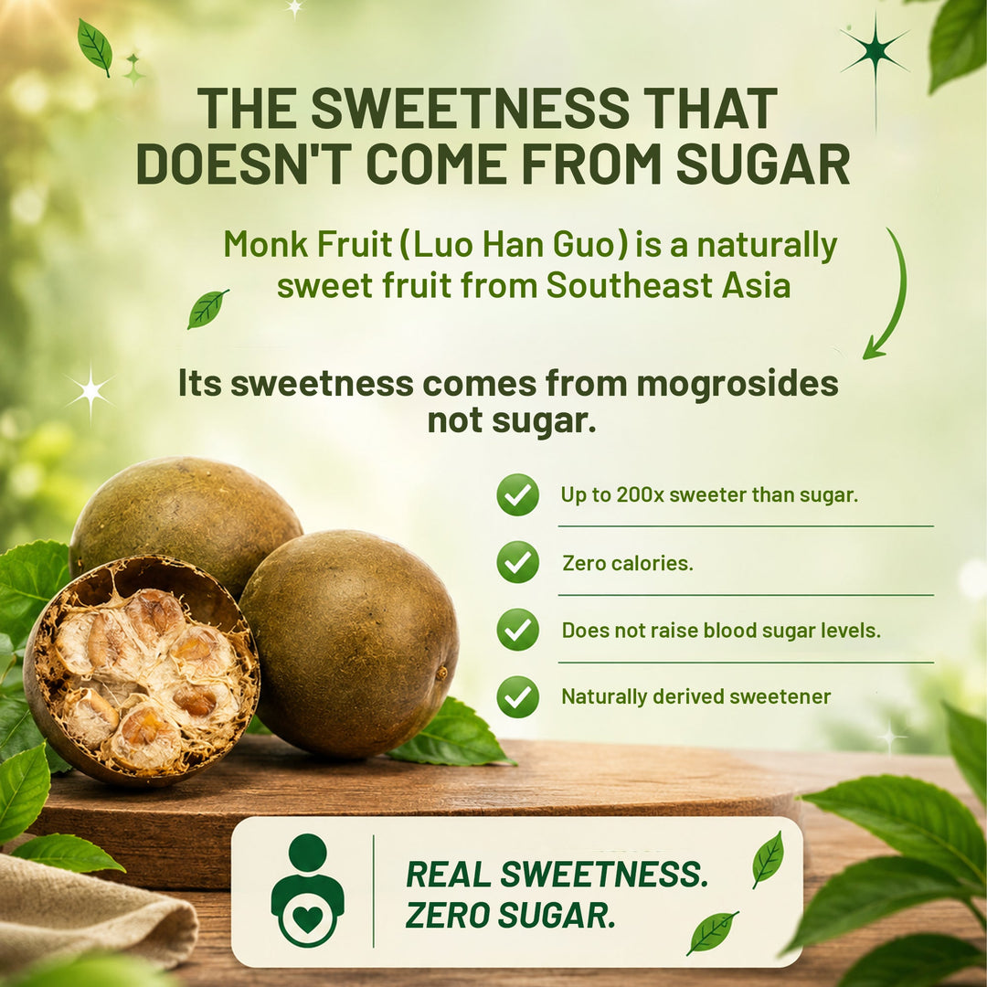Monk Fruit Sweetener with Erythritol  400g | Zero Calorie, Keto-Friendly