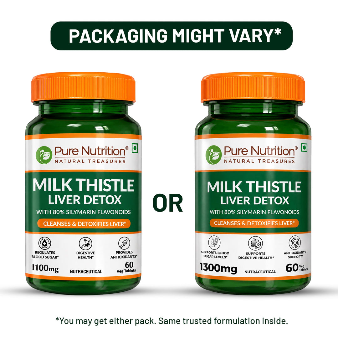 Liver Cleanse Supplements with Milk Thistle |Veg Tablets for Detox